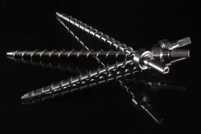 Swiss-turned precision screw shafts with polished surfaces